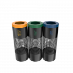 BELVEDERE PC - bacs de recyclage moderne et urbain en metal 
