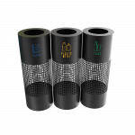 BELVEDERE PC - bacs de recyclage moderne et urbain en metal 