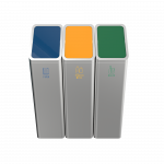 BONANZA SST - poubelles de tri selectif en acier inoxydable
