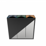 CIMON SST- poubelles de recyclage en acier inoxydable