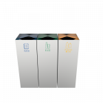 CIMON SST- poubelles de recyclage en acier inoxydable