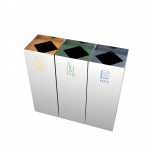 CIMON SST- poubelles de recyclage en acier inoxydable