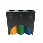 ELM PC - poubelles de recyclage en metal