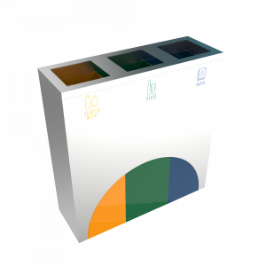 ELM SST - poubelles de recyclage modernes en acier
