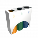 ELM SST - poubelles de recyclage modernes en acier