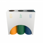 ELM SST - poubelles de recyclage modernes en acier