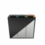 MEDELE SST - poubelles de tri selectif en acier