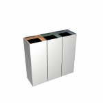 MEDELE SST - poubelles de tri selectif en acier