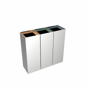 MEDELE SST - poubelles de tri selectif en acier