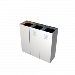 MEDELE SST - poubelles de tri selectif en acier