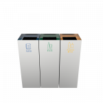 MEDELE SST - poubelles de tri selectif en acier