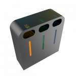 PEGAS PC - bacs de recyclage modernes en metal