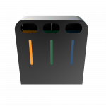 PEGAS PC - bacs de recyclage modernes en metal