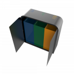 PEGAS PC - bacs de recyclage modernes en metal
