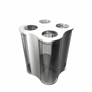 POLARIS SSTM - acier inoxydable et mesh station du recyclage