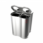 POLARIS SST - station moderne de recyclage en acier inoxydable
