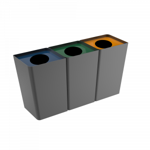 POLLUX PC - bacs de recyclage modernes en metal