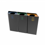 POLLUX PC - bacs de recyclage modernes en metal