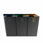 POLLUX PC - bacs de recyclage modernes en metal
