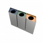 POLLUX SST - poubelles de recyclage en acier inoxydable
