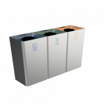 POLLUX SST - poubelles de recyclage en acier inoxydable