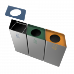 POLLUX SST - poubelles de recyclage en acier inoxydable