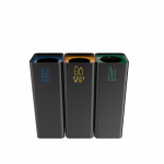 SALLIERE PC - poubelles de tri selectif modernes en metal laque