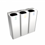 SALLIERE SST - bacs de recyclage modernes en acier inoxydable
