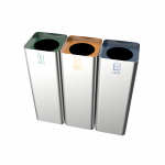 SALLIERE SST - bacs de recyclage modernes en acier inoxydable