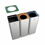 SALLIERE SST - bacs de recyclage modernes en acier inoxydable