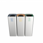 SALLIERE SST - bacs de recyclage modernes en acier inoxydable