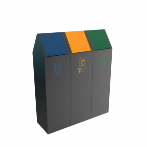 SCOPI PC - bacs de recyclage moderne en metal