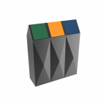SCOPI PC - bacs de recyclage moderne en metal