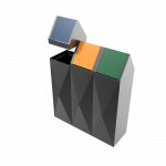 SCOPI PC - bacs de recyclage moderne en metal