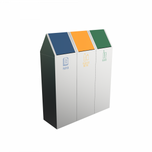SCOPI SST - conception urbain des bacs de recyclage en acier