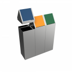 SCOPI SST - conception urbain des bacs de recyclage en acier