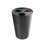SINGLA PC - bac de recyclage en metal laque