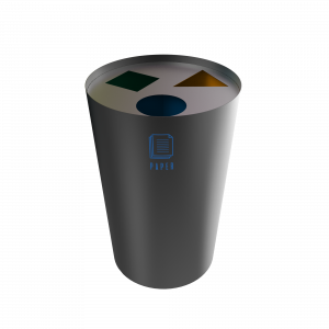 SINGLA PC - bac de recyclage en metal laque