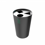 SINGLA PC - bac de recyclage en metal laque