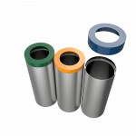 STELLA SST - poubelles de tri selectif en acier