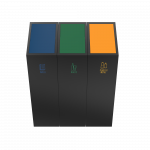 TODI PC - poubelles de tri selectif moderne en metal