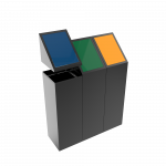 TODI PC - poubelles de tri selectif moderne en metal