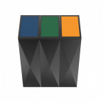TODI PC - poubelles de tri selectif moderne en metal