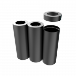 TRIOLET PC - poubelles de tri selectif en metal laque