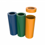 TRIOLET PC - poubelles de tri selectif en metal laque