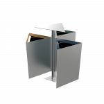 ZUPO SST - poubelles de recyclage en acier inoxydable
