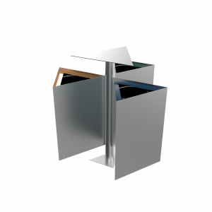 ZUPO SST - poubelles de recyclage en acier inoxydable
