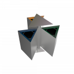 ZUPO SST - poubelles de recyclage en acier inoxydable
