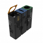 ECOMONDE PC - poubelles de tri selectif modernes en metal_custom made_2