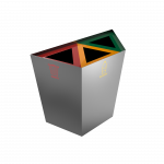 AMPATO PC - Bacs de recyclage géométrique en métal_2